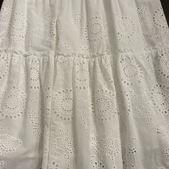 White eyelet maxi dress size large - Picture 3 of 4